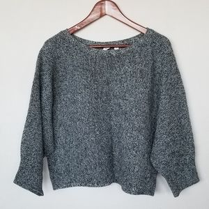 Wool blend flowy grey sweater